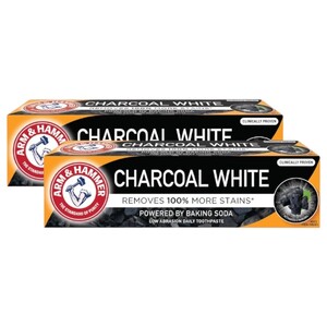 Arm & Hammer Toothpaste Charcoal White 75Ml X2