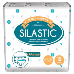 Silastic Adult Diapers X-Large 10 Diapers