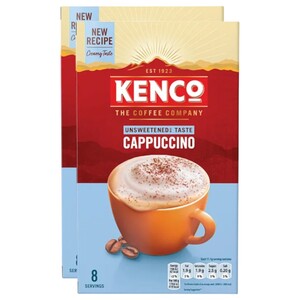 Kenco Cappuccino Unsweetened 88.8G X2