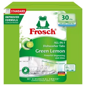 Frosch Automatic Dishwasher Tablets Green Lemon 30 Tabs