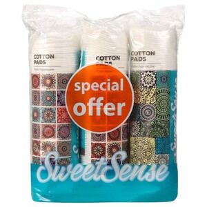 Sweet Sense Cotton Pads 3 Pieces 80 Pads