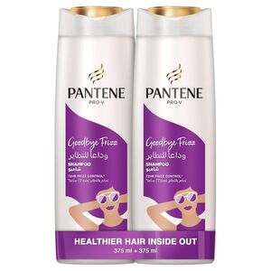 Pantene Pro-V Goodbye Frizz Shampoo, 375 Ml Pack Of 2