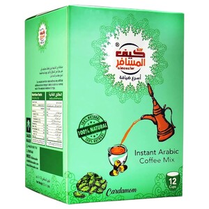 Almosafer Instant Arabic Coffee Cardamom 4.8G X12