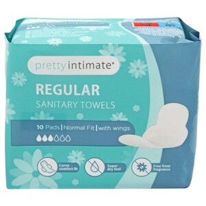 Pretty Intimate Regular 10 Sanitary Towels