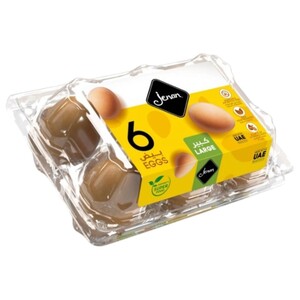 Jenan Brown Egg Large 6 Pieces