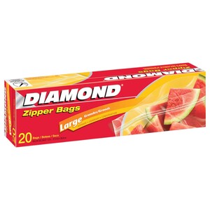 Diamond Storage Zipper Bags Large 20 Pieces