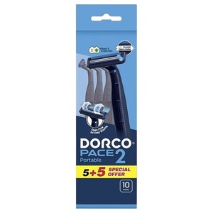 Dorco Pace 2 Disposable Razor 5+5 Free
