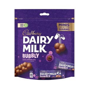Cadbury Bubbly Chocolate Minis 156G 12Pcs