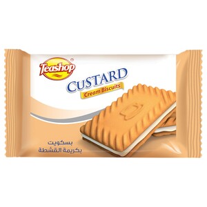 Teashop Cream Biscuits Custard 25G