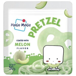 Mogu Mogu Pretzel Coated With Melon 50G