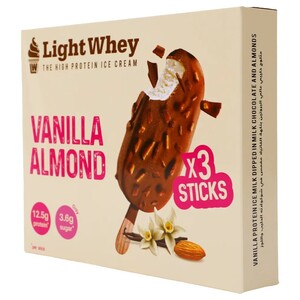 Light Whey High Protein Ice Cream Vanilla Almond Stick 120Ml X3