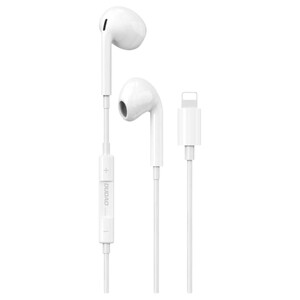 Dudao X14prol-W1 Earphones With Lightning Connector White