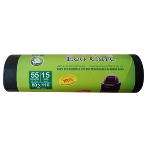 Eco Care Garbage Bags Roll 80X110cm 15 Bags