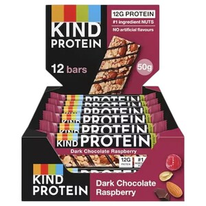 Be-Kind Protein Bar Dark Chocolate Raspberry 50G X12