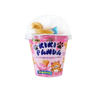 Fiyona Kiki Panda Biscuits Strawberry 55G