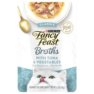 Fancy Feast Cat Food Broths With Tuna & Vegetables 40G