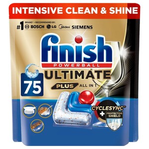 Finish Dishwasher Tablets Ultimate Plus Regular 75 Tabs