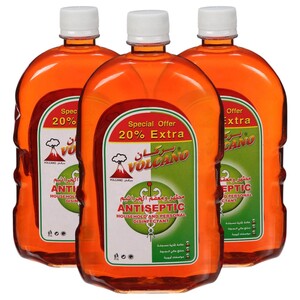 Volcano Antiseptic Disinfectant 625Ml X3