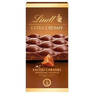 Lindt Extra Creamy Milk Salted Caramel Milk Chocolate 80G