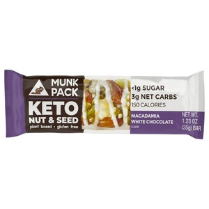 Munk Pack Nut & Seed Bar White Chocolate Macadamia 35G