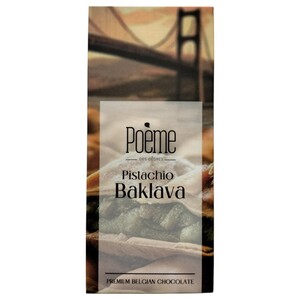 Poeme Chocolate Tablet Pistachio Baklava 100G
