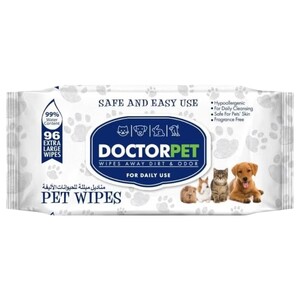 Doctor Pet Pet Wipes Extra Large 96 Sheets