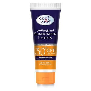 Cool & Cool Face And Body Sunscreen Lotion Spf30+ 100 Ml