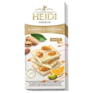 Heidi Chocolate White Almonds & Pistachio 100G