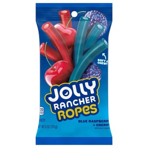 Jolly Rancher Ropes Blue Raspberry & Cherry 170G