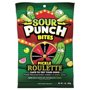 Sour Punch Bites Pickle Roulette 140G