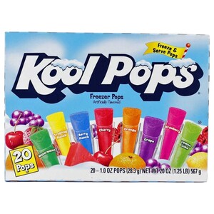 Kool Pops Freezer Pops 20 Pieces 567G