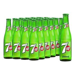 7Up Carbonated Soft Drink Nrb Glass Bottle 250 Ml 24 Pcs