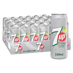 7Up Diet Soft Drink Can 330 Ml Pack Of 24