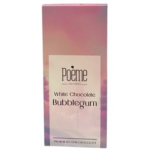 Poeme Chocolate Tablet White Chocolate Bubblegum 100G