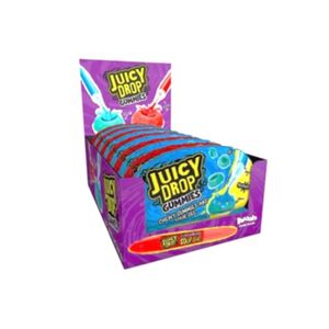 Bazooka Juicy Drop Gummies Chewy & Sour Gel 57G X 12