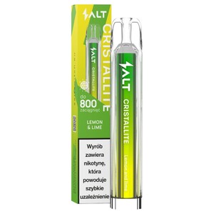 Salt Cristallite Vape Lemon & Lime 800 Puffs 20Mg 20Ml