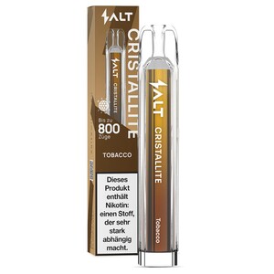 Salt Cristallite Vape Tobacco 800 Puffs 20Mg 20Ml