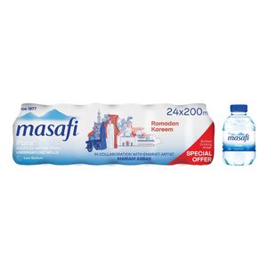 Masafi Pure Bottled Drinking Water 200 Ml 24 Pcs