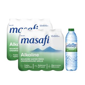 Masafi Mineral Water Alkalife (Pet) 500 Ml 24 Pcs