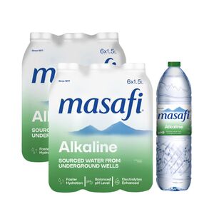 Masafi Mineral Water Alkalife 1.5 L 12 Pcs