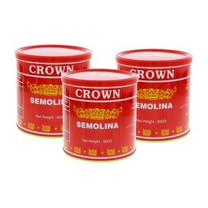 Crown Semolina 500 Gr 3 Pcs X3