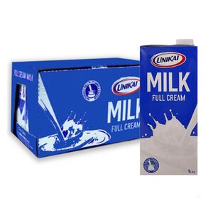 Unikai Uht Full Cream Milk 1 L 12 Pcs X12