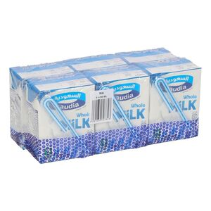 Saudia Uht Whole Milk 200 Ml 6 Pcs X6