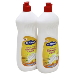 Al Masah Dishwash Liquid Lemon 750Ml X2