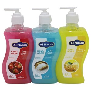 Al Masah Liquid Handwash 3 Pieces 500Ml