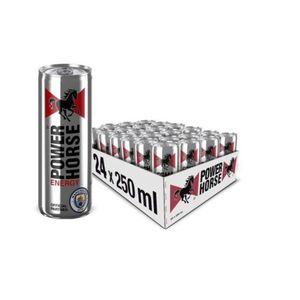 Power Horse Regular Energy Drink 250 Ml Pack Of 24 X24