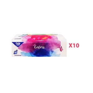 Perla Facial Tissues Colors 160G X10