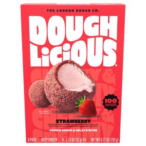 Doughlicious Strawberry Cookie Dough & Gelato Bites 192G