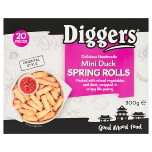 Diggers Mini Duck Spring Rolls 300G