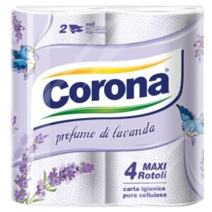 Corona Toilet Paper Roll Lavender Scented 4 Rolls